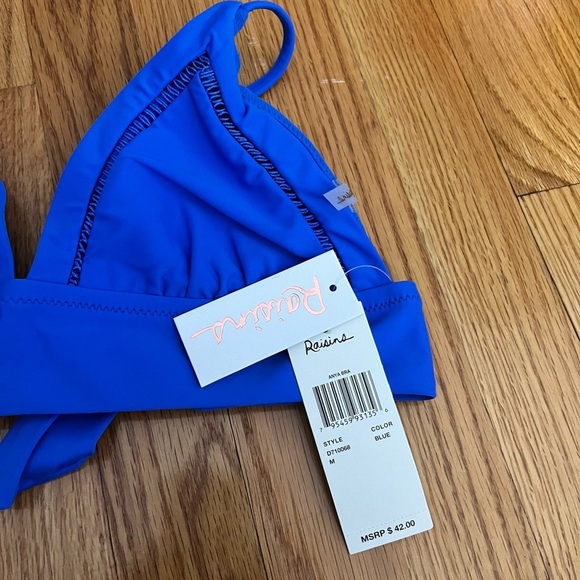 NWT RAISINS Cali Solids Anya Bikini Top - Picture 4 of 5